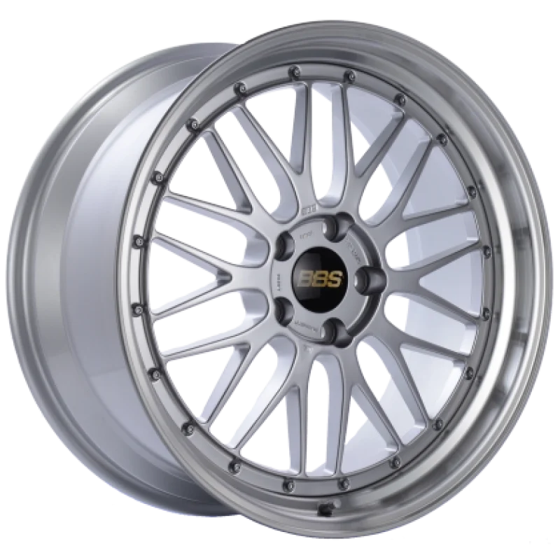 BBS LM 19x9.5 5x120 ET22 Diamond Silver Center / Diamond Cut Lip Wheel PFS/Clip Required