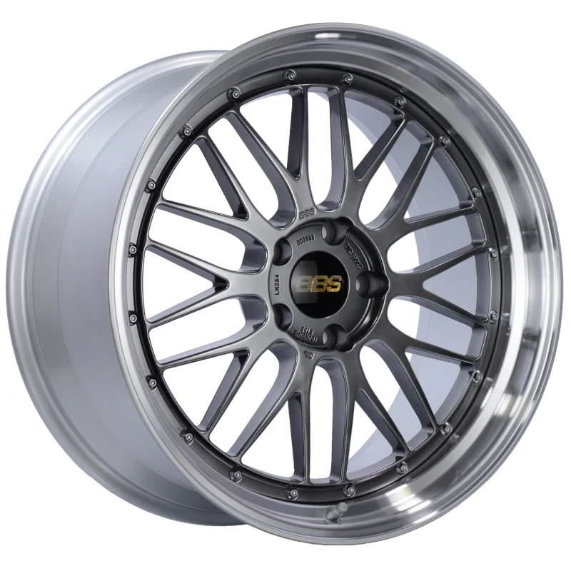 BBS LM 20x10 5x120 ET33 Diamond Black Center Diamond Cut Lip Wheel -82mm PFS/Clip Required - Main Product View