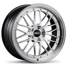 Load image into Gallery viewer, BBS LM 20x12 5x130 ET50 CB71.6 Diamond Silver Wheel w/ Diamond Cut Machined Lip
