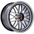 Load image into Gallery viewer, BBS LM 20x9.5 5x114.3 ET40 CB66 Diamond Black Center Diamond Cut Lip Wheel - Main Product View
