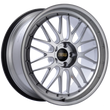 Load image into Gallery viewer, BBS LM 20x9.5 5x114.3 ET40 CB66 Diamond Silver Center Diamond Cut Lip Wheel - Main Product View