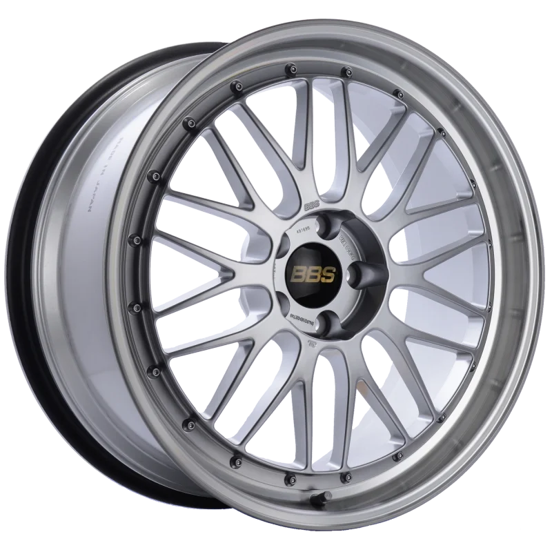 BBS LM 20x9.5 5x114.3 ET40 CB66 Diamond Silver Center Diamond Cut Lip Wheel - Main Product View