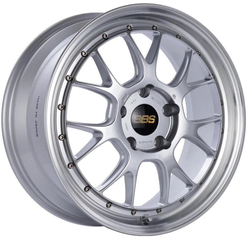 BBS LM-R 19x8.5 5x130 ET55 CB71.6 Diamond Silver Center Diamond Cut Lip Wheel - Main Product View