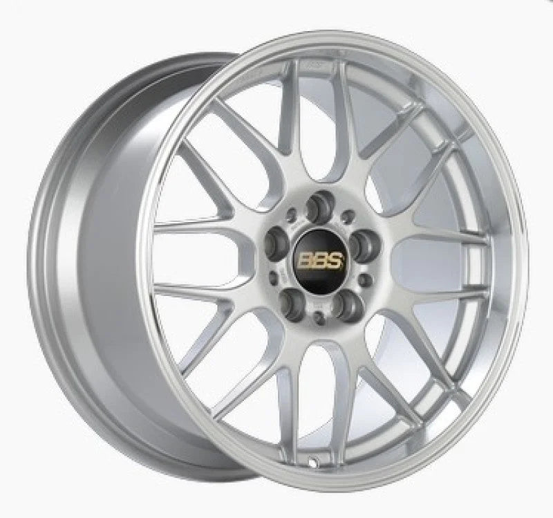 BBS RG-R 19x9.5 5x114.3 ET22 Sport Silver Polished Lip Wheel -82mm PFS/Clip Required - Side View