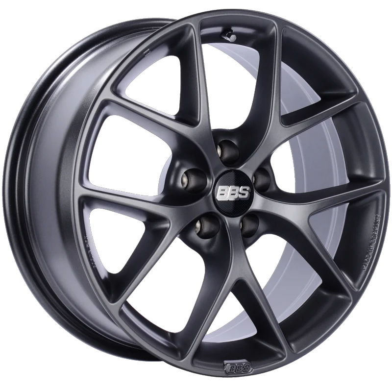 BBS SR 18x8 5x112 ET21 CB66.5 Satin Grey Wheel - Main Product View