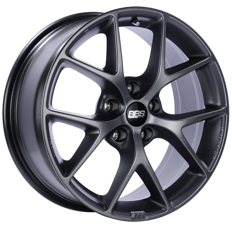 BBS SR 18x8 5x120 ET32 Satin Grey Wheel -82mm PFS/Clip Required - Main Product View