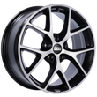 Load image into Gallery viewer, BBS SR 18x8 5x120 ET44 Satin Black Diamond Cut Face Wheel -82mm PFS/Clip Required