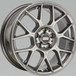 Load image into Gallery viewer, BBS XR 18x8 5x100 ET45 Gloss Platinum Wheel - 70mm PFS/Clip Required - Side View