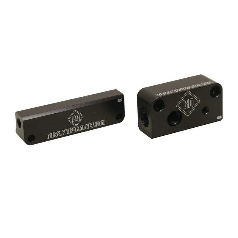 BD Diesel 10-17 Dodge 6.7L Fuel Distribution Block - Back View