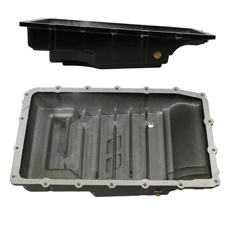 BD Diesel 17-24 Ford 10R60/10R80 Deep Sump Transmission Pan - Side View