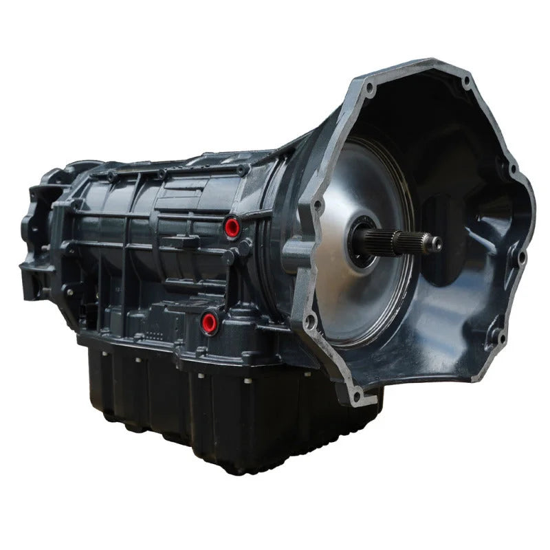 BD Diesel 19-24 RAM 2500/3500 6.7L Cummins 4WD Trackmaster 68RFE Transmission & Converter Package - Side View
