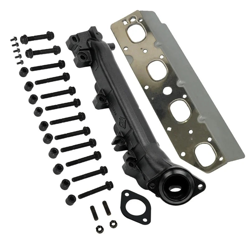 BD Diesel 2500-5500 Driver Side Exhaust Manifold fits 2014-2024 RAM 2500 6.4L Hemi - Installation View