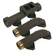 Load image into Gallery viewer, BD Diesel 93-98 Caterpillar 3406E  / 99-03 C15 Non-Acert CAT T6 Ceramic Coated Exhaust Manifold - Back View
