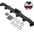 Load image into Gallery viewer, BD Diesel 93-98 Caterpillar 3406E  / 99-03 C15 Non-Acert CAT T6 Ceramic Coated Exhaust Manifold - Installation View