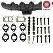 Load image into Gallery viewer, BD Diesel 98.5-02 Dodge 5.9L 24-Valve Cummins Pulse Exhaust Manifold Kit - Back View