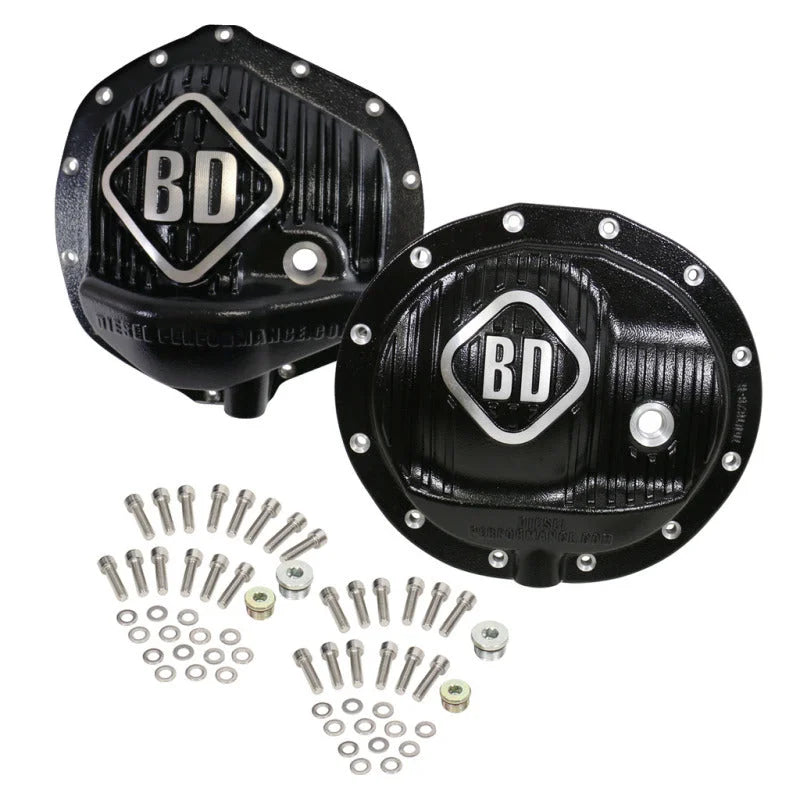BD Diesel Differential Cover Pack Front & Rear - 14-18 Ram 2500/3500 w/o Rear Coil Springs - Main Product View