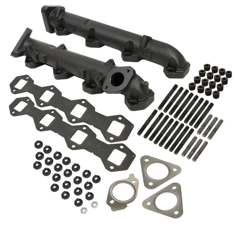 BD Diesel Exhaust Manifold Kit - Ford 2011-2014 F250/F350/F450/F550 6.7L PowerStroke - Side View