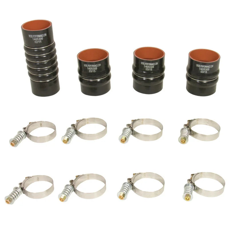 BD Diesel Intercooler Hose/Clamp Kit - Dodge 2003-2007 5.9L - Main Product View