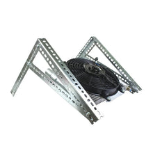 Load image into Gallery viewer, BD Diesel Xtruded Trans Oil Cooler - 1/2 inch Cooler Lines - Back View