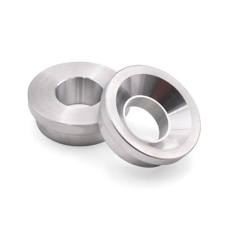 BLOX 2-Piece Billet Aluminum Solid Shifter Bushing B-Series Transmissions - Silver - Side View
