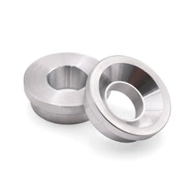 Load image into Gallery viewer, BLOX 2-Piece Billet Aluminum Solid Shifter Bushing B-Series Transmissions - Silver - Side View