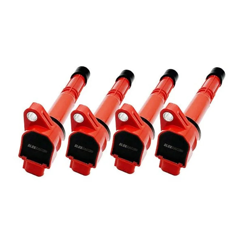 BLOX Honda K-Series Coil Pack Set of 4  - Red - Side View