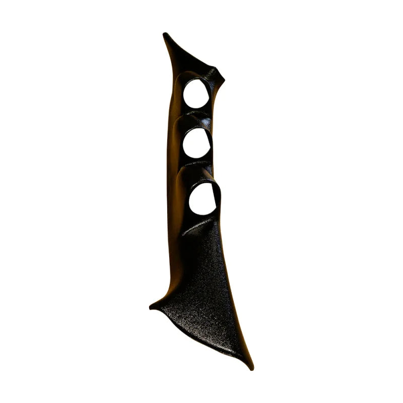 BLOX Racing 00-05 Mitsubishi Eclipse Pillar Pod Gauge Mount - 3 Gauges - Side View