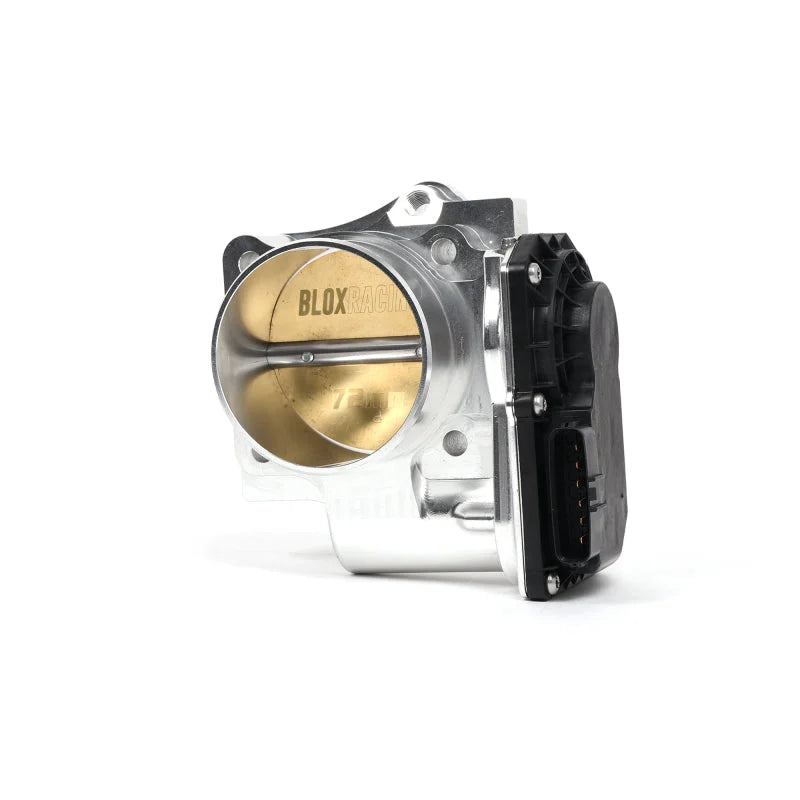 BLOX Racing 06-11 Honda Civic Si DBW 72mm Billet Throttle Body - Silver - Side View