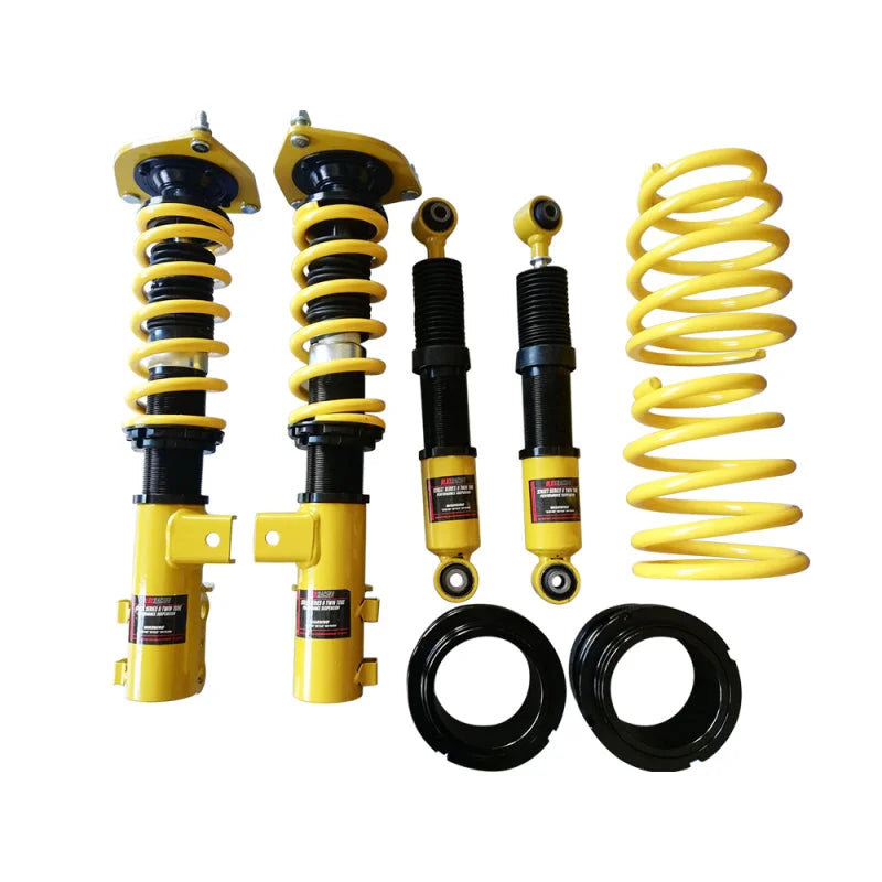 BLOX Racing 11-14 Hyundai Genesis - Non-Adjustable Damping Street Series II Coilovers - Side View