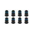 Load image into Gallery viewer, BLOX Racing 11mm Adapter Top (1/2in) w/Viton O-Ring &amp; Retaining Clip (Set of 8)