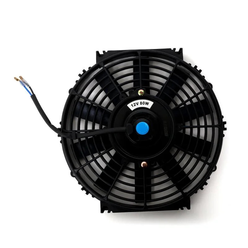 BLOX Racing 12inch Electric Slim Fan - Black - Back View