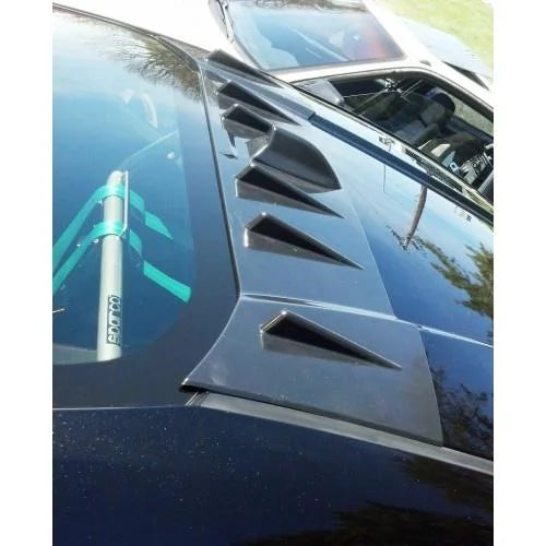 BLOX Racing 13-14 Scion/Subaru FR-S/BRZ Vortex Generator Fins with Shark Fin - ABS Black - Main Product View