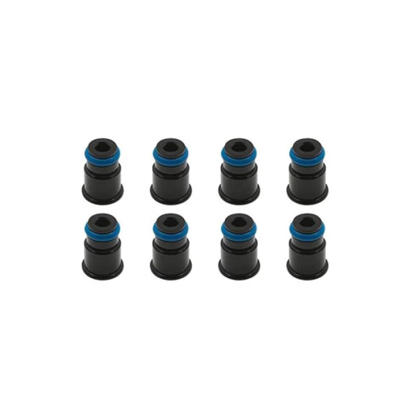 BLOX Racing 14mm Adapter Top (1/2in) w/Viton O-Ring & Retaining Clip (Set of 8) - Side View