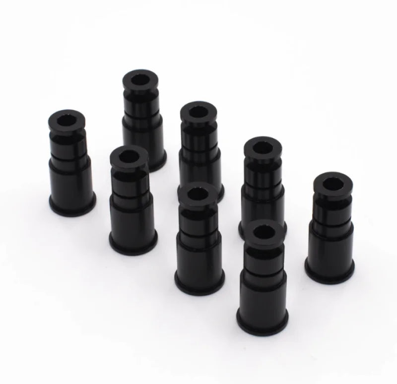 BLOX Racing 14mm Adapter Top (1in) w/Viton O-Ring & Retaining Clip (Set of 4) - Main Product View