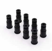 Load image into Gallery viewer, BLOX Racing 14mm Adapter Top (1in) w/Viton O-Ring &amp; Retaining Clip (Set of 4) - Main Product View