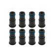 Load image into Gallery viewer, BLOX Racing 14mm Adapter Top (1in) w/Viton O-Ring &amp; Retaining Clip (Set of 8) - Main Product View