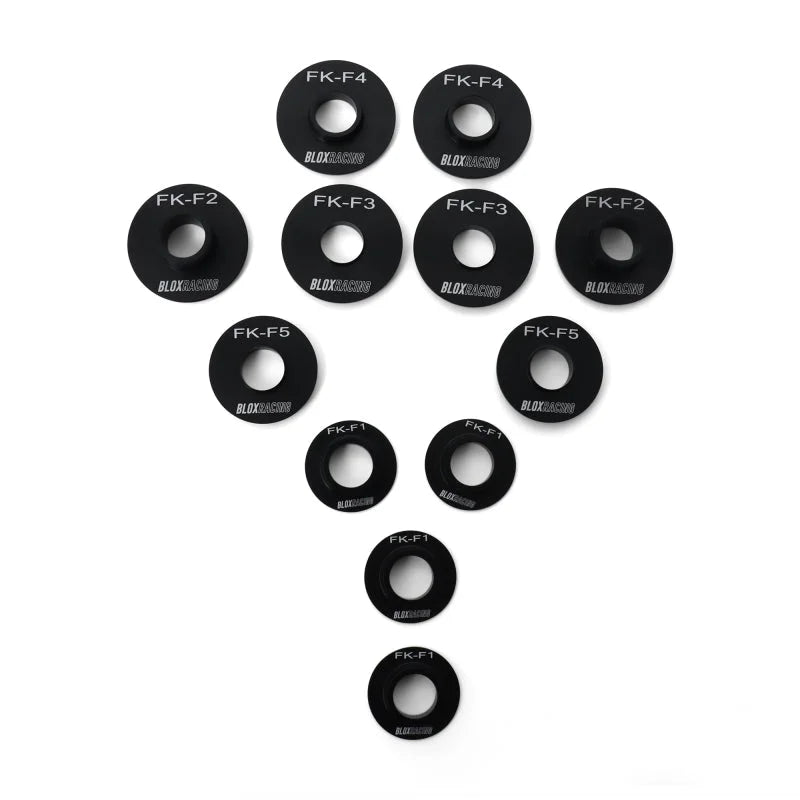 BLOX Racing 16-21 FK Civic - Front - 12 Pieces Subframe Hard Collar Kit - Main Product View