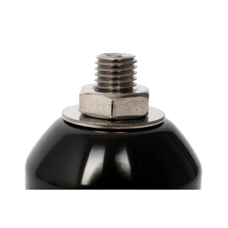 BLOX Racing 2-Port Design Black/Black Adjustable Fuel Pressure Regulator - Back View