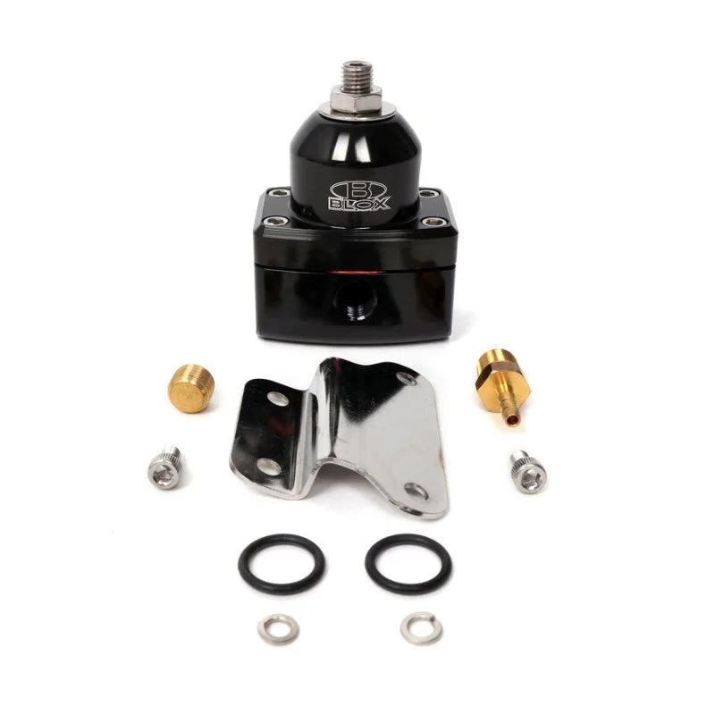 BLOX Racing 2-Port Design Black/Black Adjustable Fuel Pressure Regulator - Additional View 7