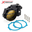 Load image into Gallery viewer, BLOX Racing 2015+ Dodge Hellcat / Jeep Trackhawk 6.2L 105mm Electronic Billet Throttle Body - Black - Back View