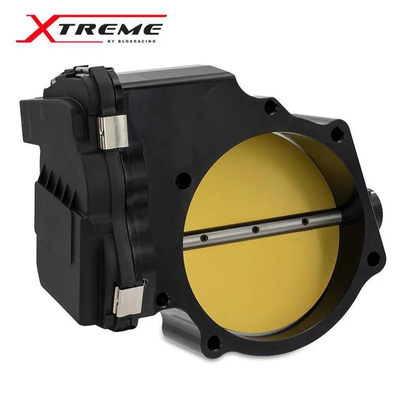 BLOX Racing 2015+ Dodge Hellcat / Jeep Trackhawk 6.2L 105mm Electronic Billet Throttle Body - Black - Installation View