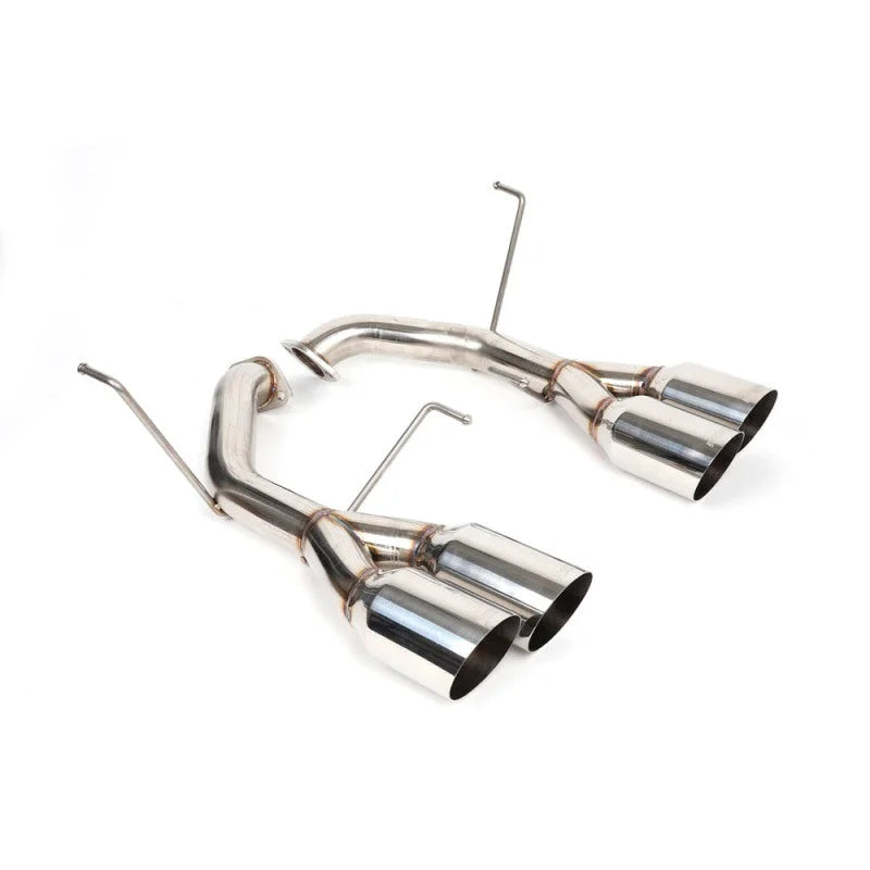 BLOX Racing 2022+ WRX Muffler Delete / Axle Back Single Wall 4in - Polished Tips - Additional View 5