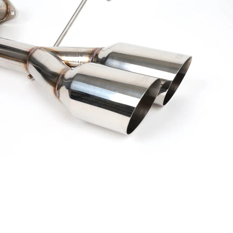 BLOX Racing 2022+ WRX Muffler Delete / Axle Back Single Wall 4in - Polished Tips - Additional View 6