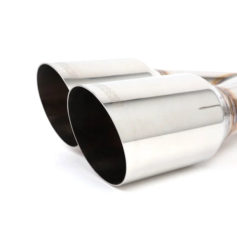 BLOX Racing 2022+ WRX Muffler Delete / Axle Back Single Wall 4in - Polished Tips - Additional View 7