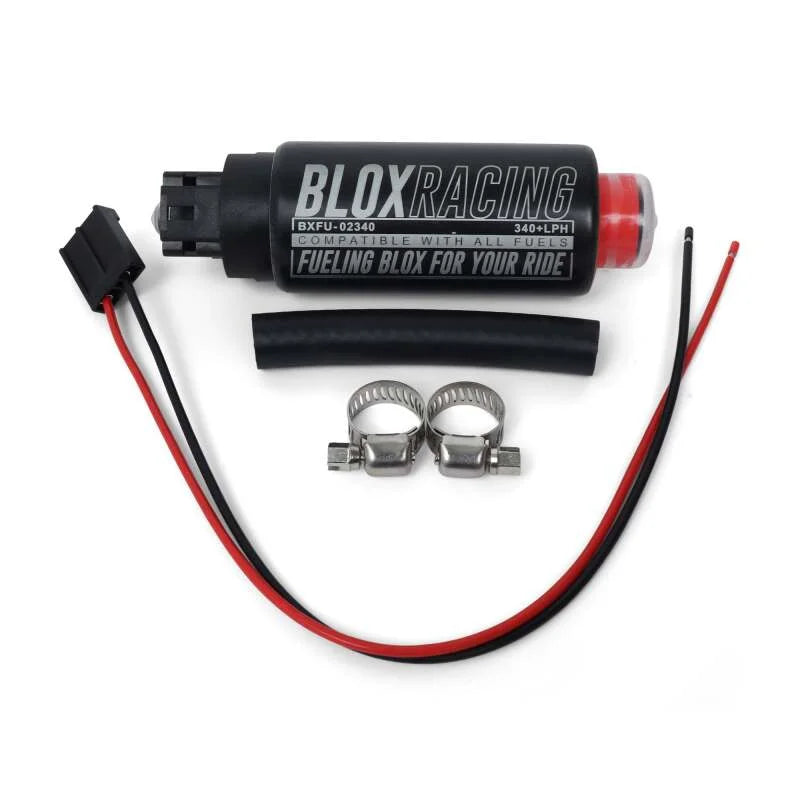 BLOX Racing 320LPH Electric Fuel Pump E85 In-tank - Inline Inlet - Main Product View
