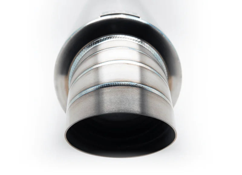 BLOX Racing 3.5in Street Muffler With Turndown Tip - Side View