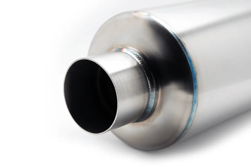 BLOX Racing 3.5in Street Muffler With Turndown Tip - Installation View