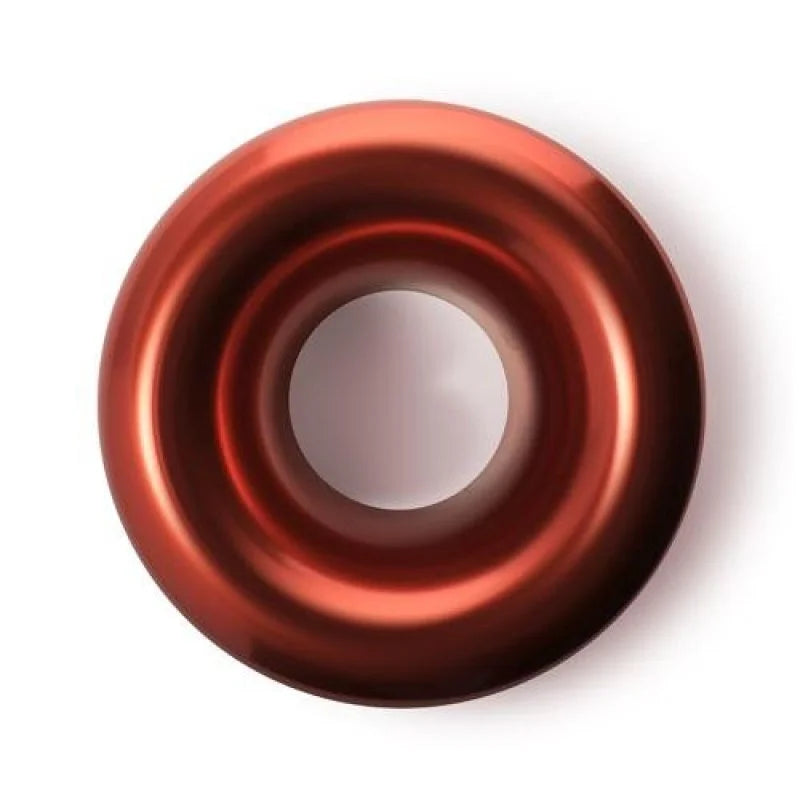 BLOX Racing 4.0in Velocity Stack Aluminum Anodized Red 6in OD - Side View