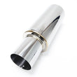 Load image into Gallery viewer, BLOX Racing 63.5mm N1 304 SS Universal Exhaust Muffler w/ Straight Tip - Detail View