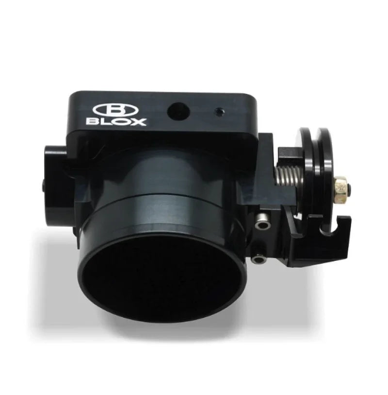BLOX Racing 70mm Billet Throttle Body - Anodized Black - Side View
